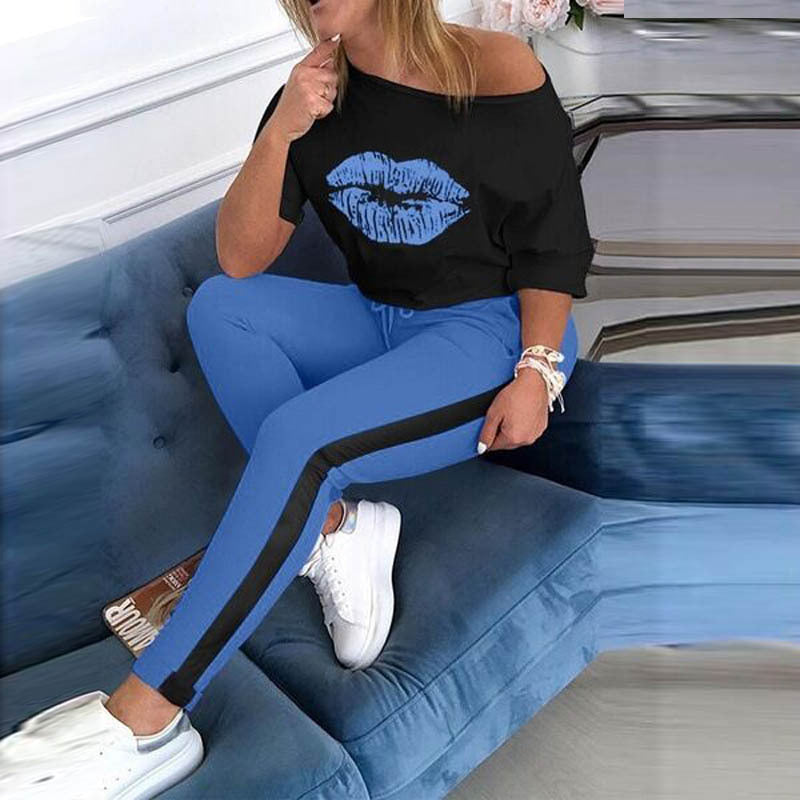 Women's sports leggings with a modern design in gradient colors with an elastic and high waist Lune London