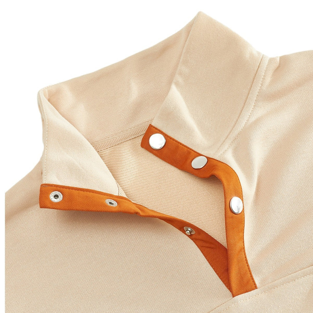 High-neck sweater for men with leather details Lune London