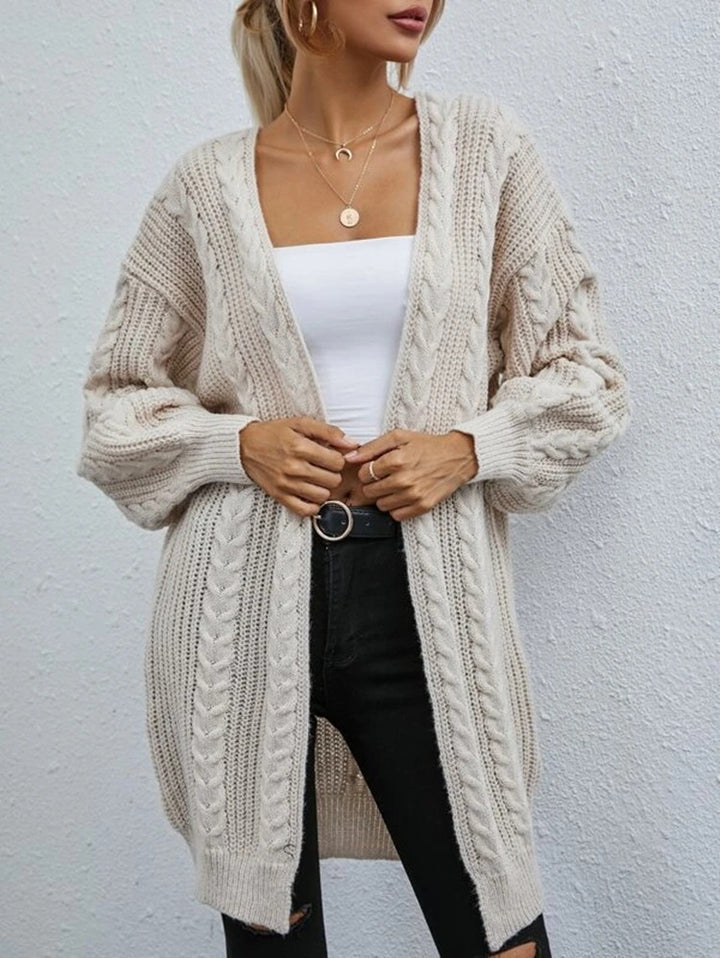 Women's knitted jacket with diamond pattern and relaxed fit Lune London