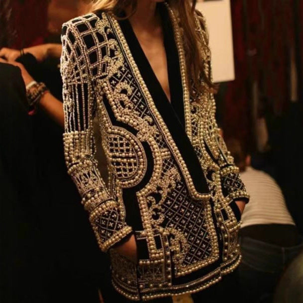 Ladies Crystal Glamour Chic Jacket