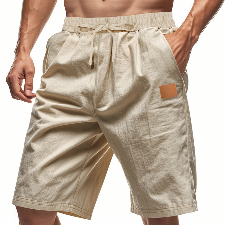 Casual men's sports shorts with elastic waistband and practical pockets Lune London