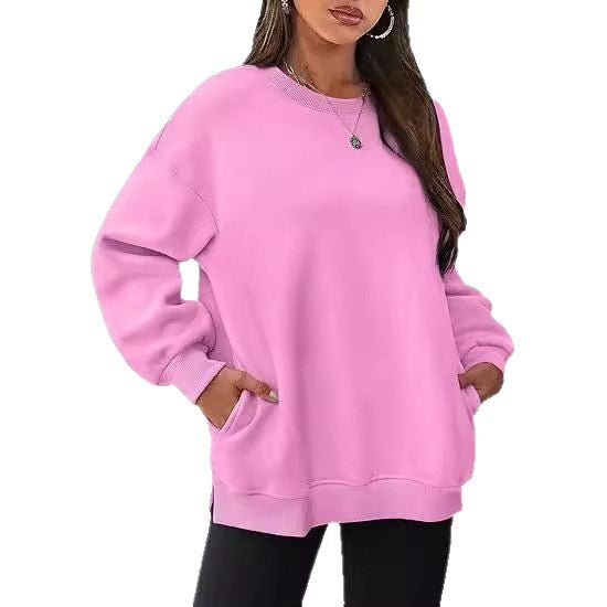Oversized women's sweatshirt with simple sleeves Chic and Style