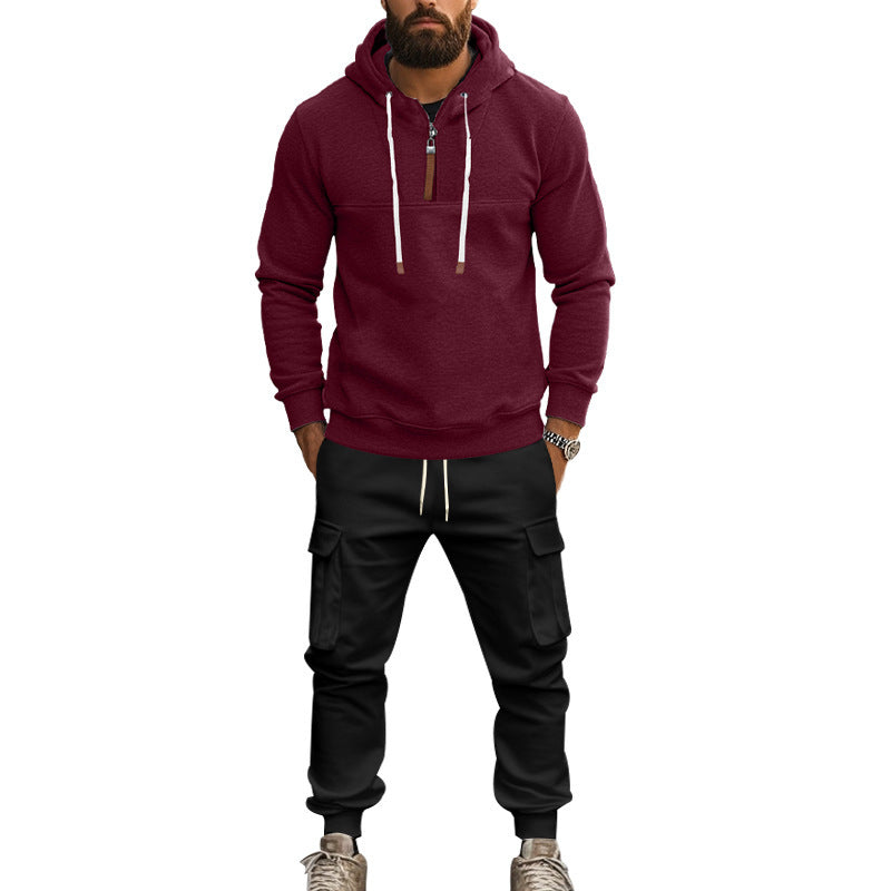 Men's casual hoodie with practical cargo pants Lune London