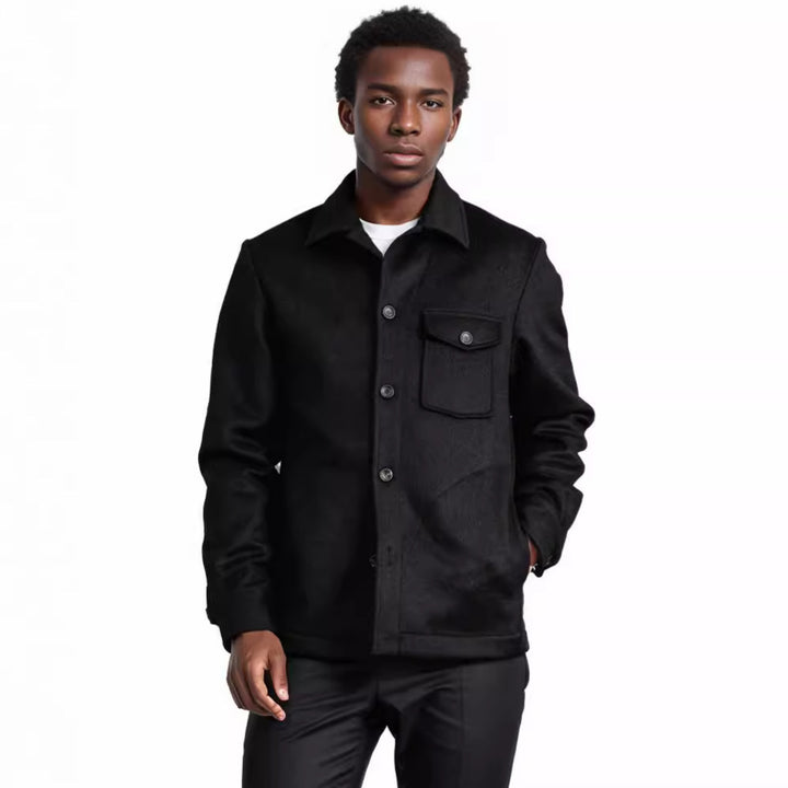 Wool jacket for men with practical chest pocket Lune London
