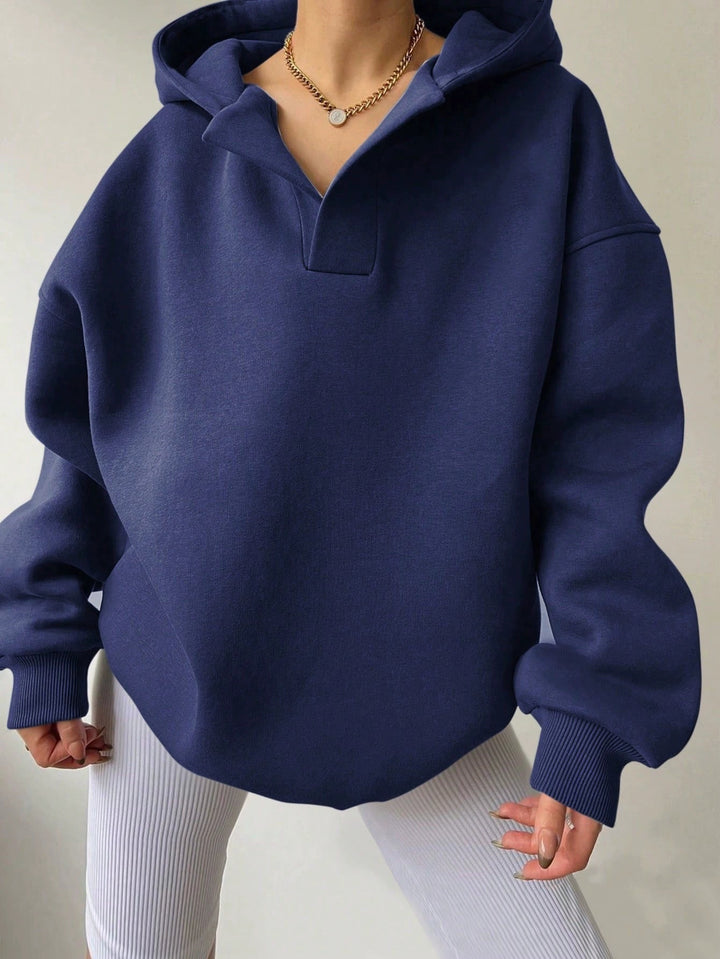 Women's Oversized Hoodie in Soft Fleece Material Amarae