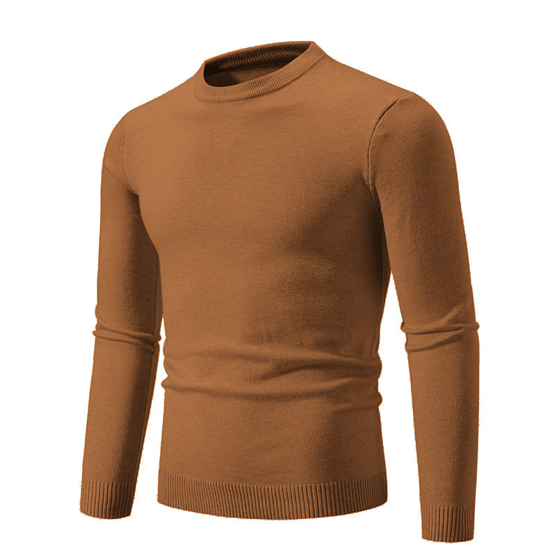 Fine knit sweater for men with crew neck and ribbed details Lune London