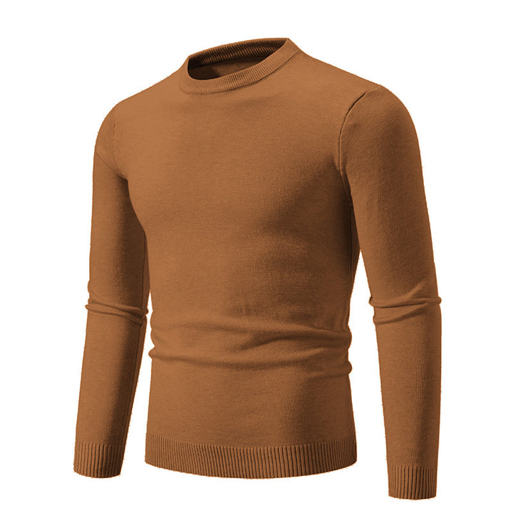 Fine knit sweater for men with crew neck and ribbed details Lune London