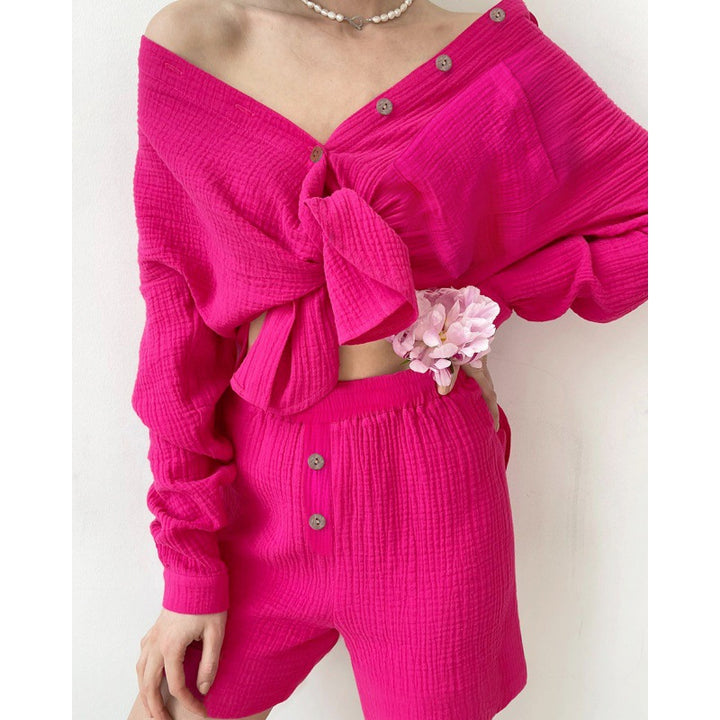 Casual women's outfit with button details and comfortable pockets Amarae