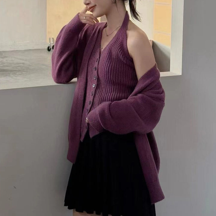 Cardigan Élégant pour Femme avec Détails de Bouton et Tissu Doux Chic & Stil
