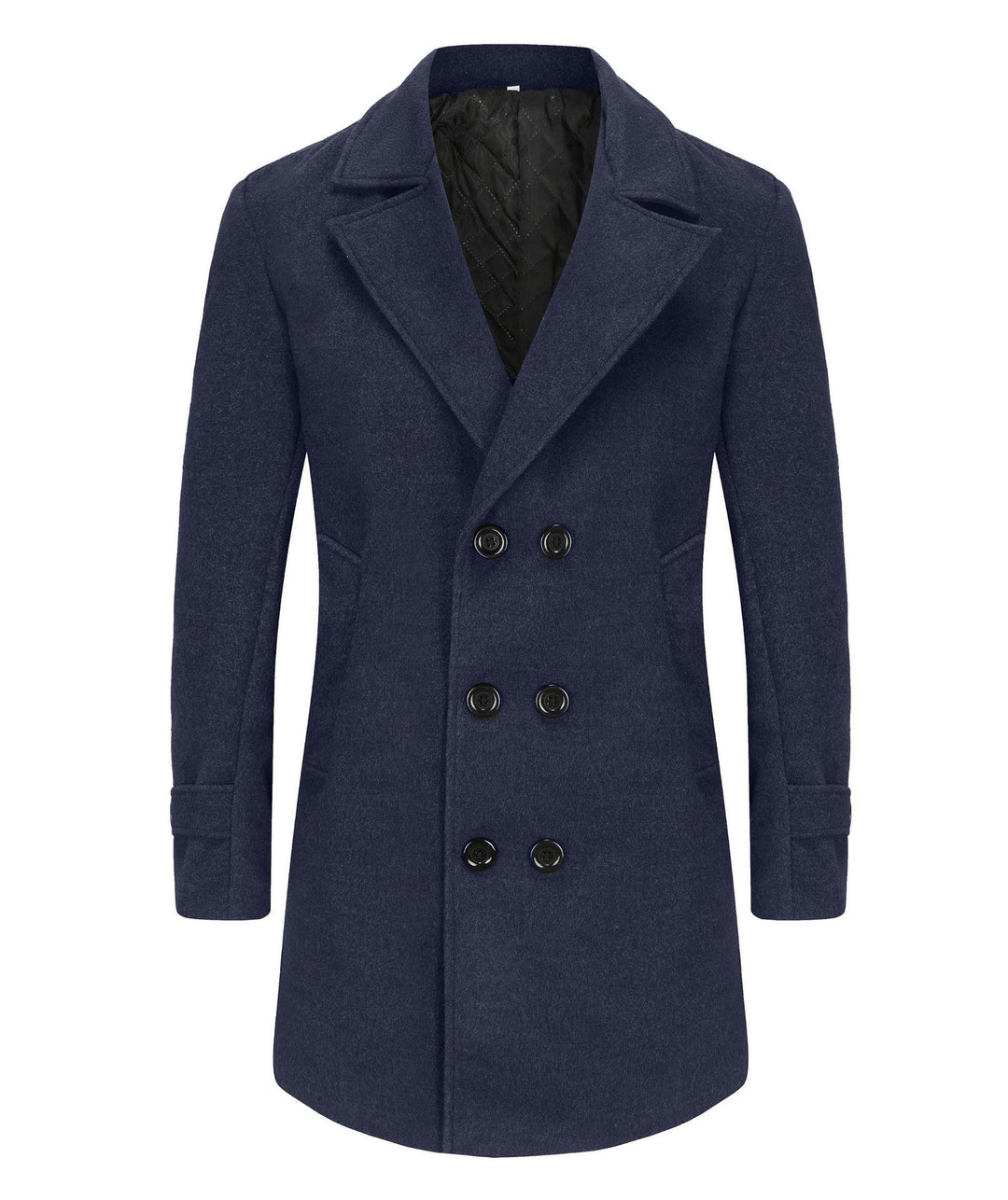 Elegant reversible coat for men with double-breasted buttons and hidden belt Amarae