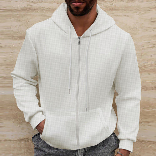 Men's zip-up hoodie with practical pocket design Amarae