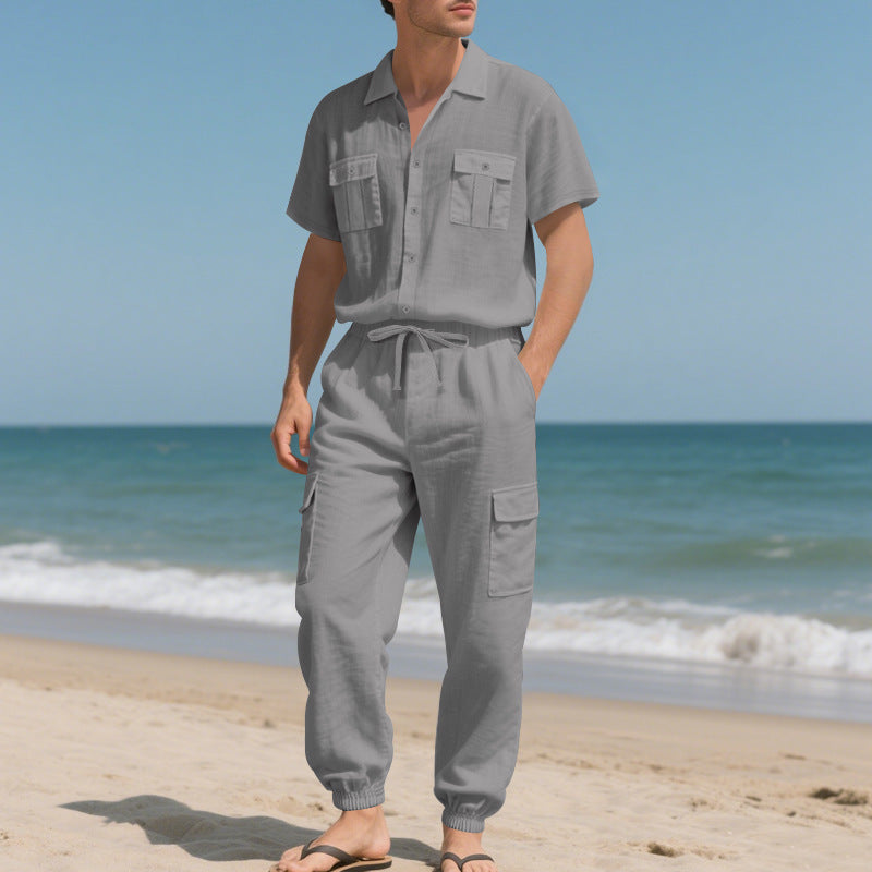 Fashionable short suit for men with practical pockets Lune London