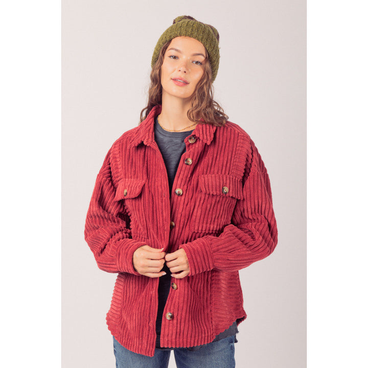 Casual corduroy jacket for women with practical pockets Amarae