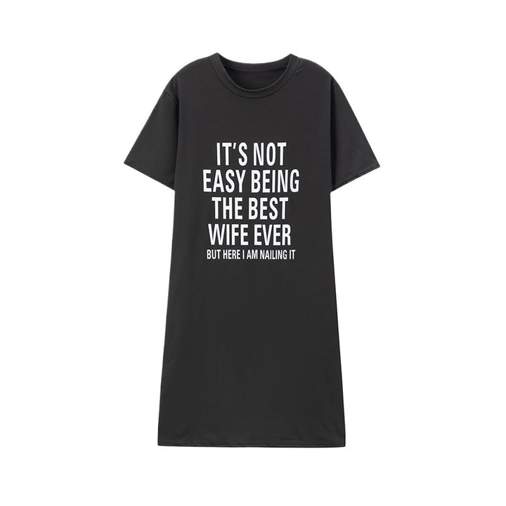Lune London oversized graphic T-shirt dress for women