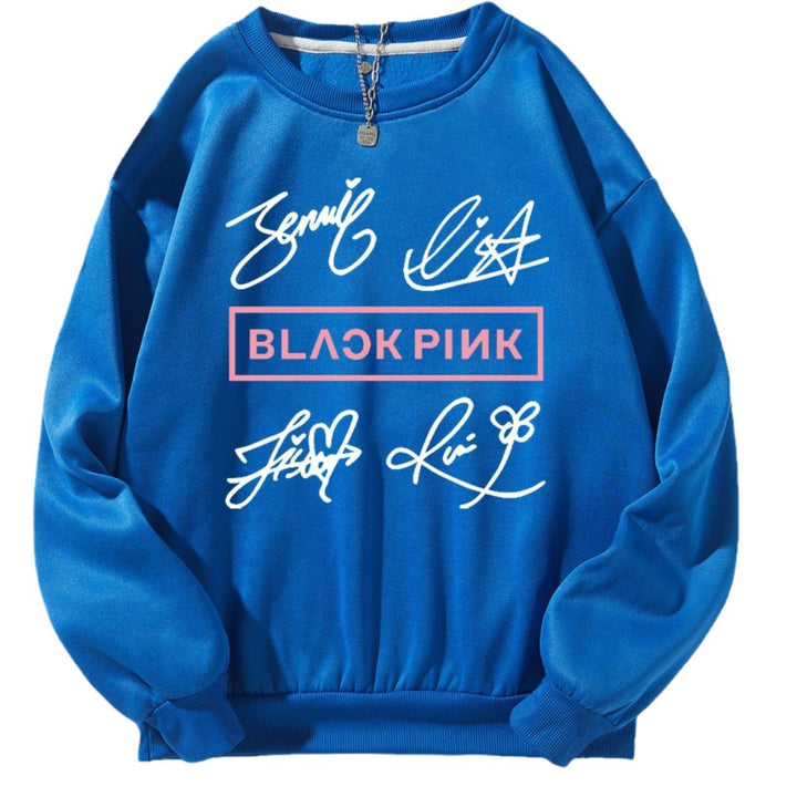 Women's casual sweatshirt with creative signature motif Chic & Stil