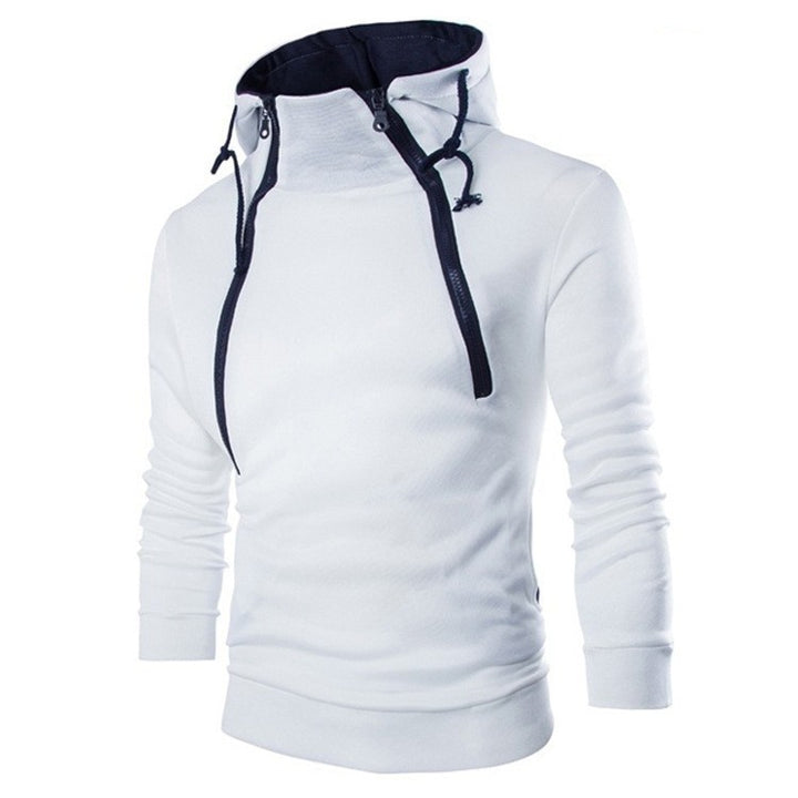 Modern men's hoodie with practical zipper Lune London