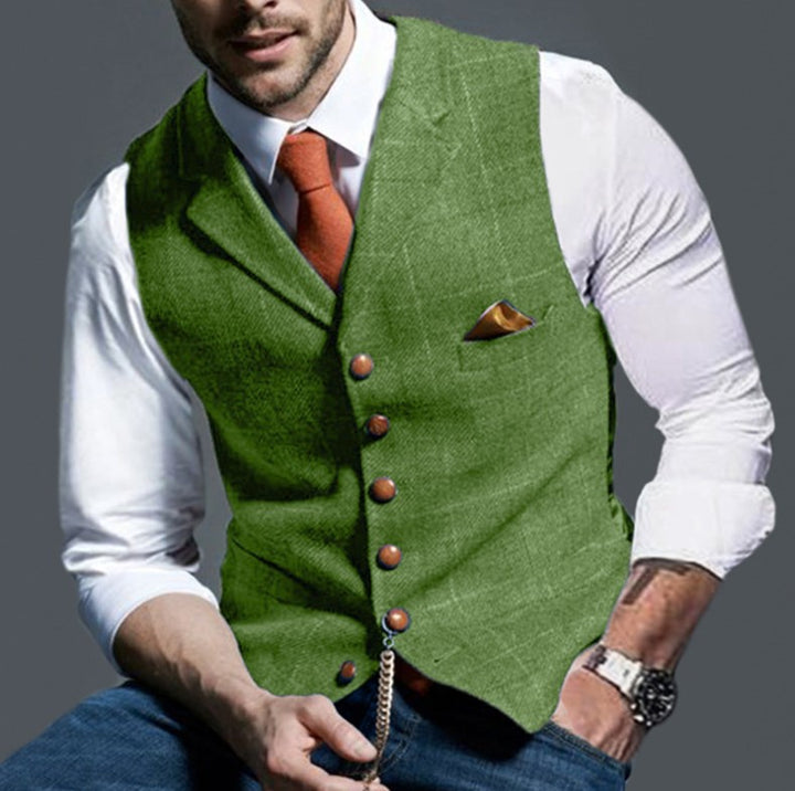 Men's stylish elegant vest in fine fabric Lune London