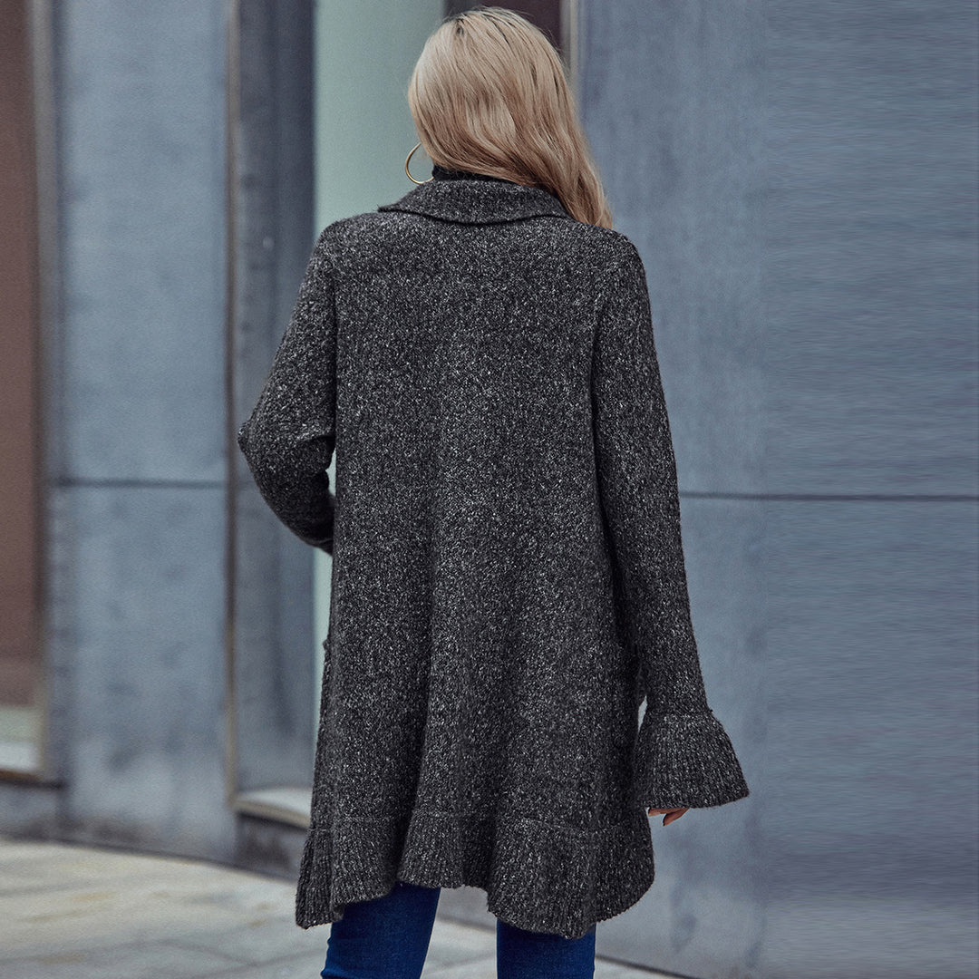 Cardigan en tricot confortable pour femmes avec coupe ouverte et poches pratiques Chic & Stil