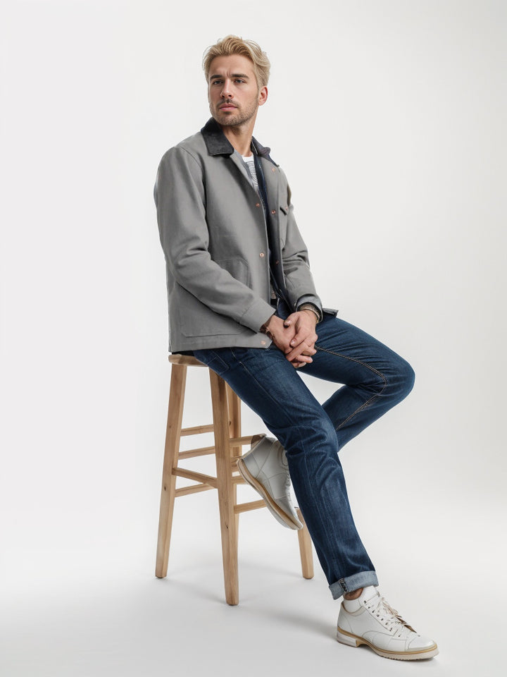 Timeless jacket for men with textured design Amarae