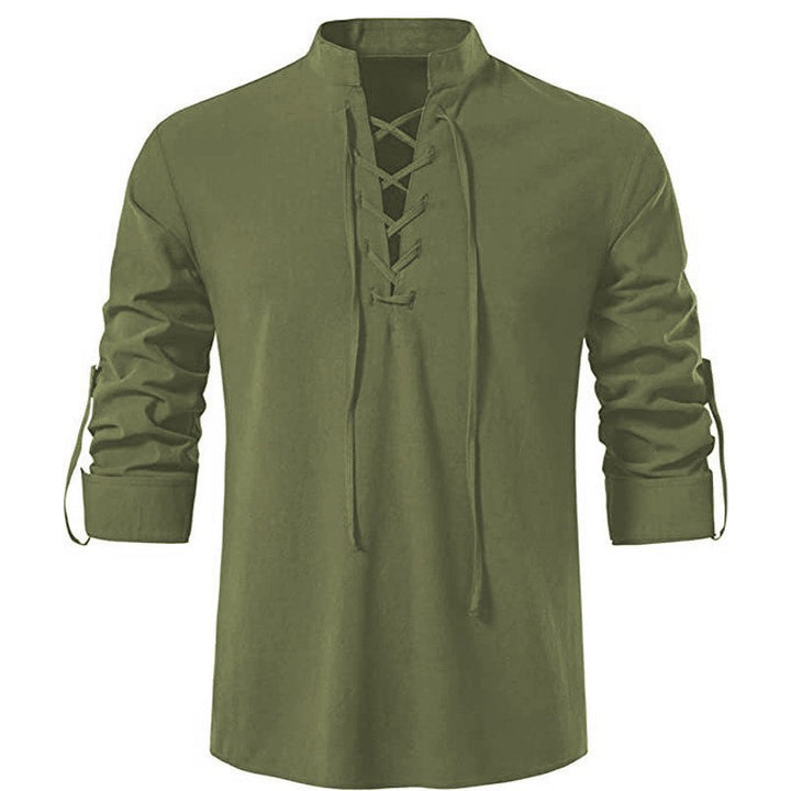 Men's long sleeve shirt with drawstring Lune London