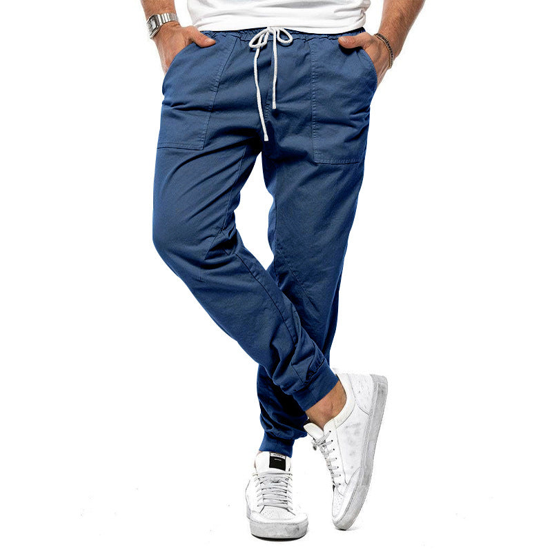 Men's cargo jogger pants with elastic waist and convenient pockets Lune London