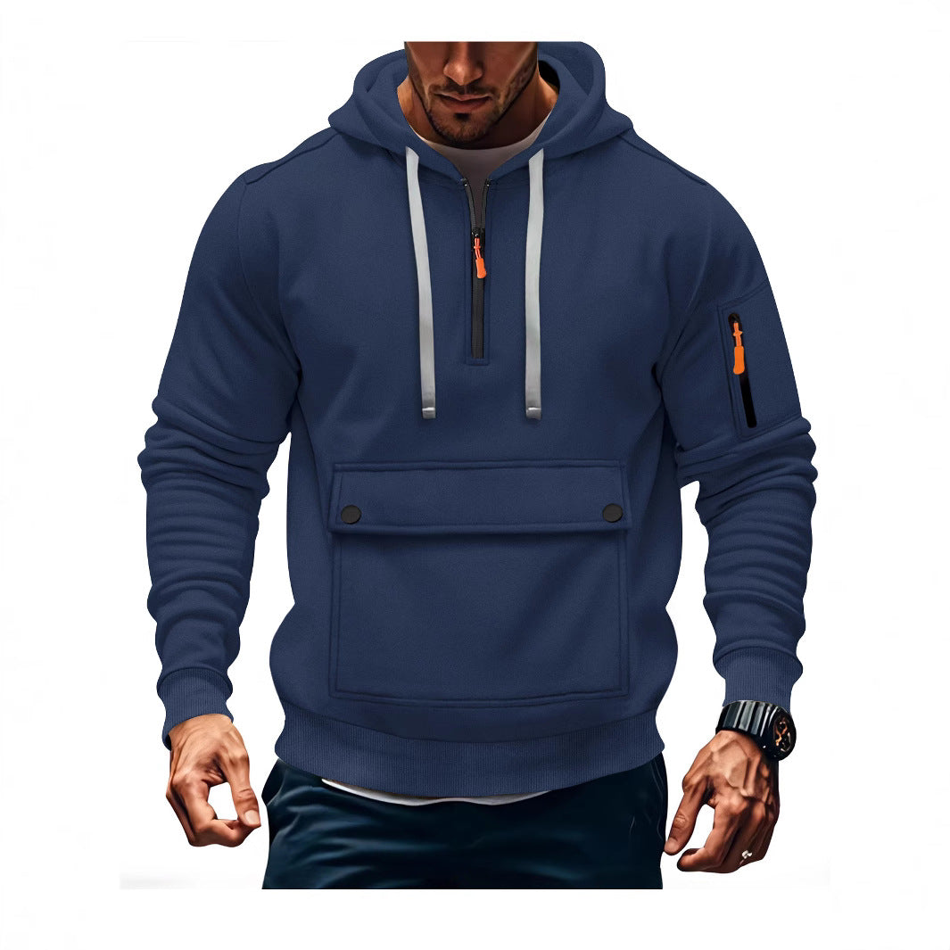 Casual hoodie for men with practical pockets Lune London