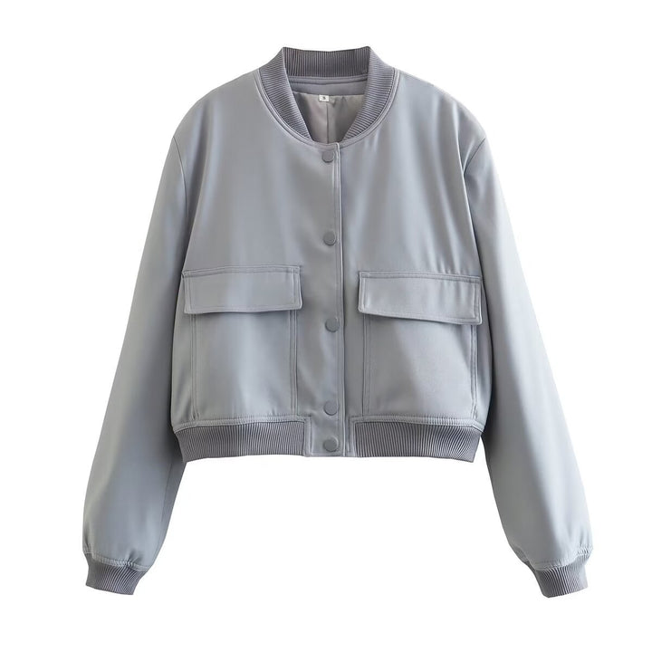 Lune London women's animal print bomber jacket