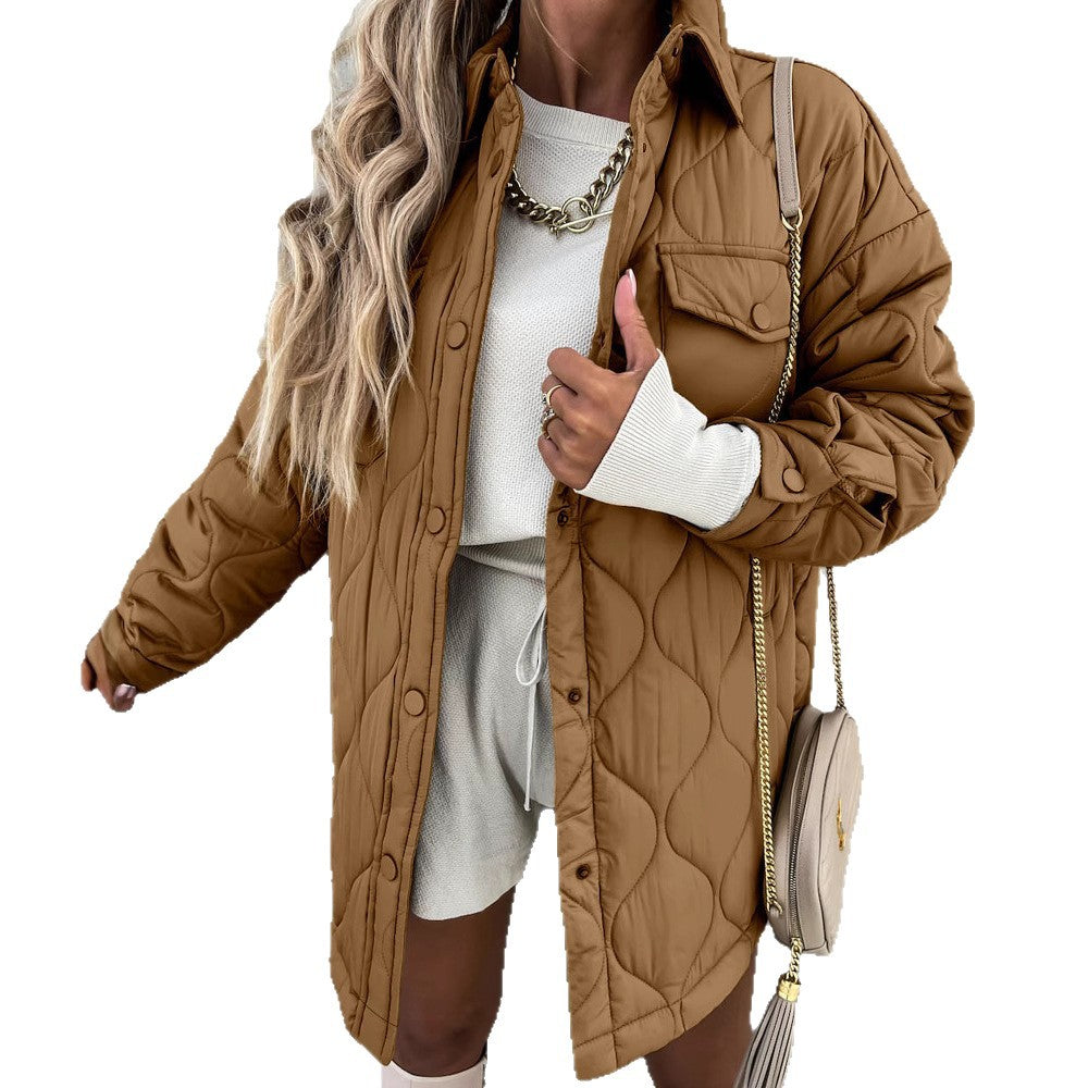 Quilted jacket for women with a relaxed oversized style Lune London