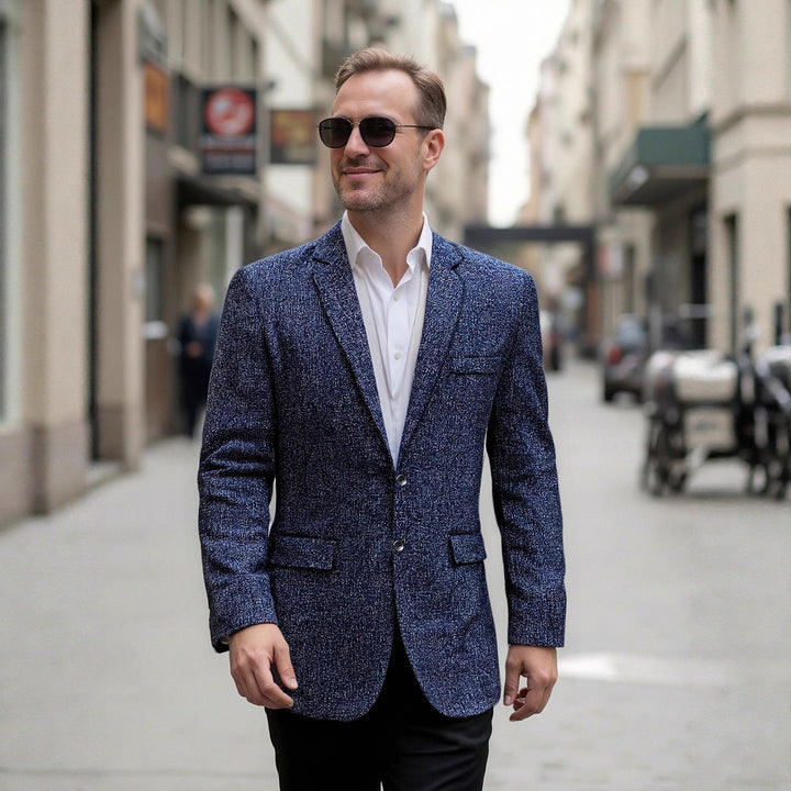 Elegant blazer for men in textured fabric Lune London