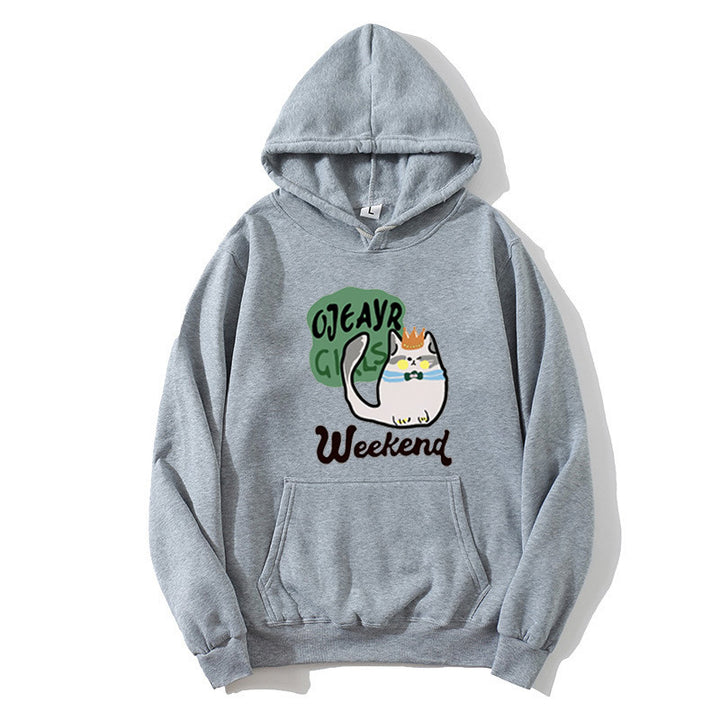 Women's hoodie with playful cat motif Chic & Stil