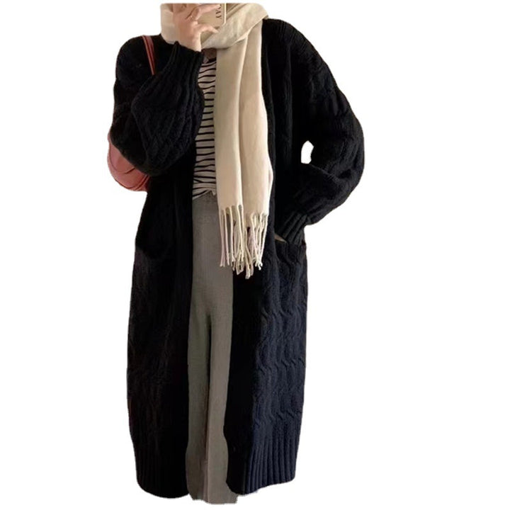 Gilet en tricot épais pour femmes avec poches et col en V Chic & Stil