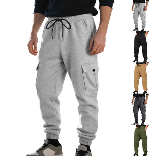 Men's cargo jogger pants with functional pockets and elastic waistband Amarae