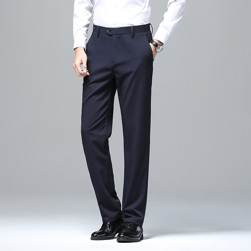 Elegant business trousers for men with fine structure Amarae