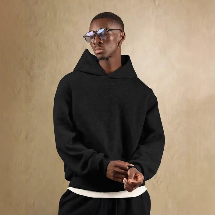Casual hooded sweatshirt for men in soft material Lune London
