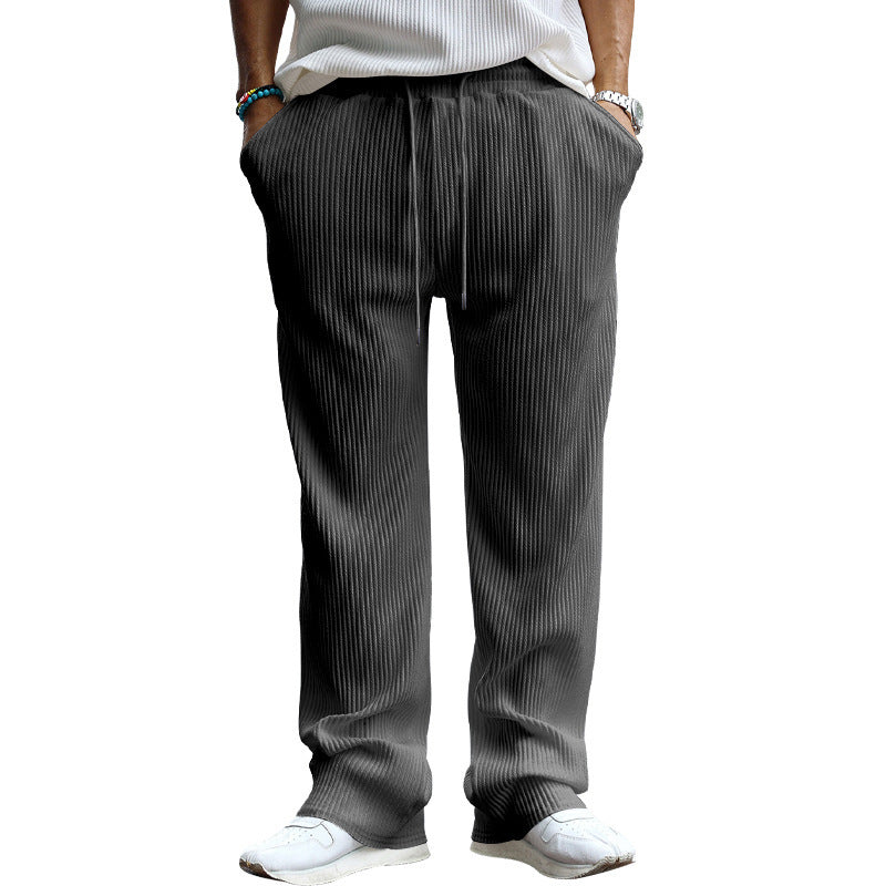 Lune London Casual Pleated Pants for Women with Elastic Waistband