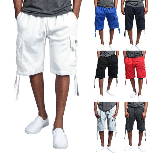 Men's cargo shorts with multiple practical pockets and an elastic waistband Amarae