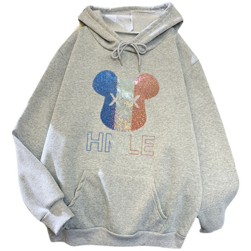 Women's hoodie with artistic bear motif Chic & Stil