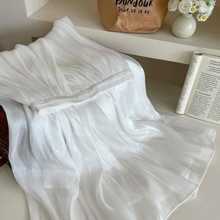 Robe maxi plissée pour femmes Chic & Stil