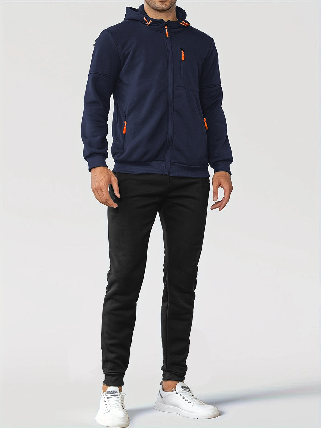 Men's training jacket with handy pockets and breathable function Lune London