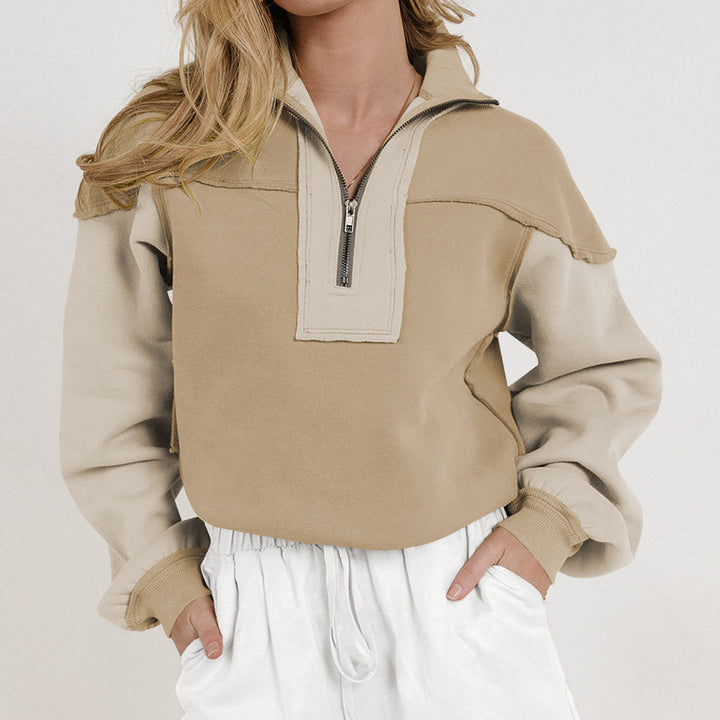 Women’s sporty high collar sweater Lune London