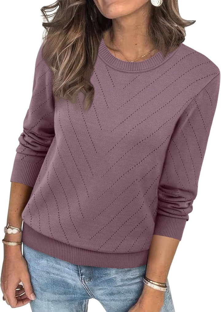 Ladies Fashion Sweater with structured zigzag pattern and relaxed fit Lune London