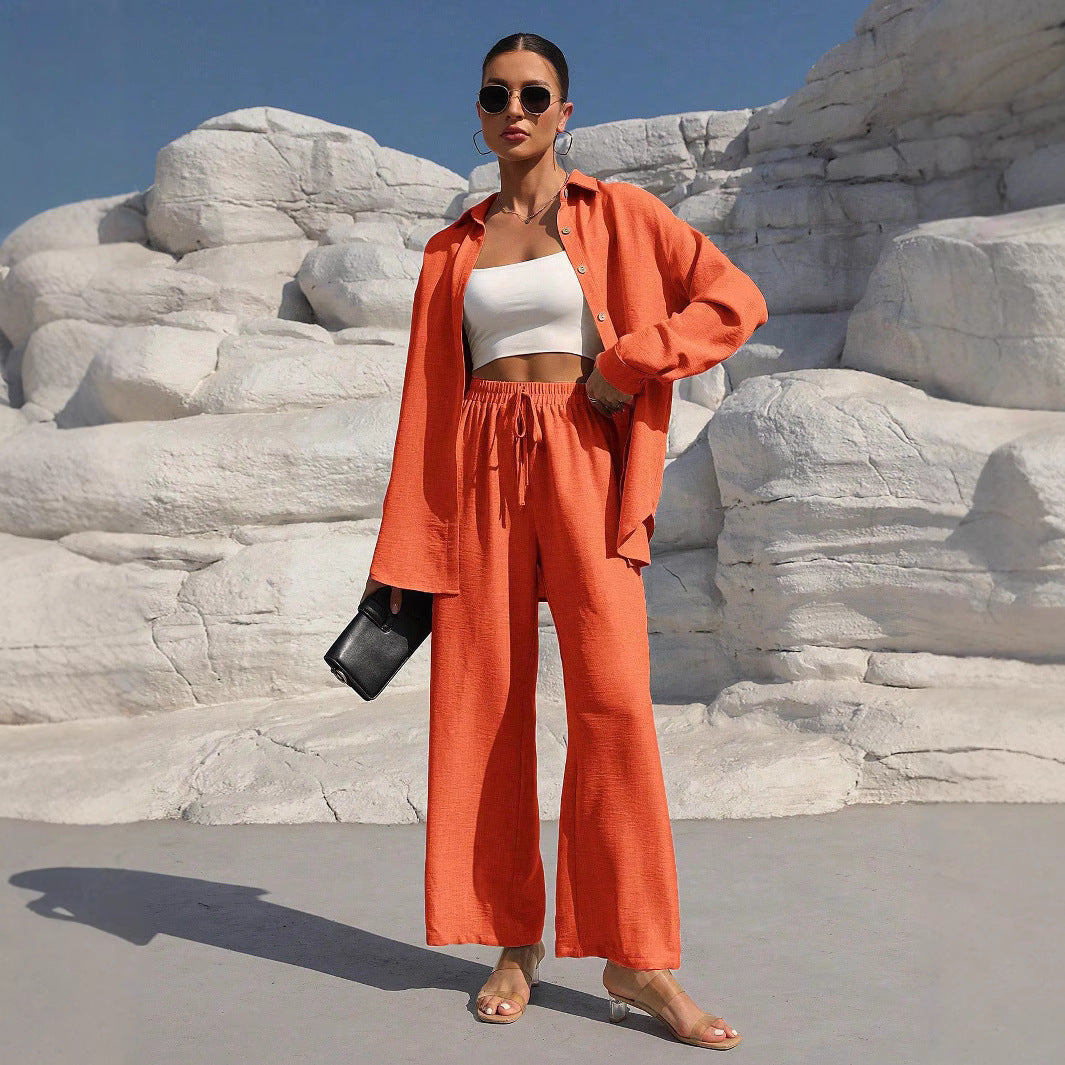 Women casual and elegant linen set with relaxed fit Lune London