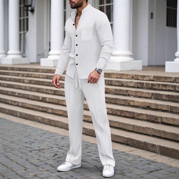 Comfortable nightwear for men with breathable top and elastic pants Lune London