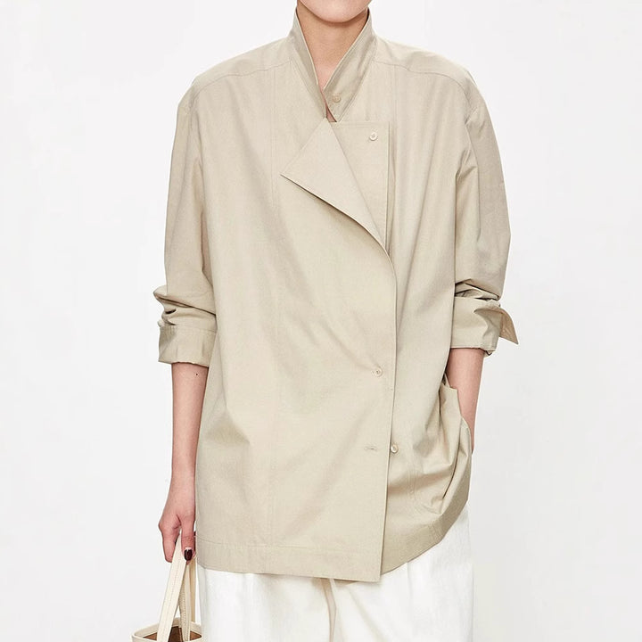 Chemisier blouse asymétrique à la mode pour femmes Chic & Stil