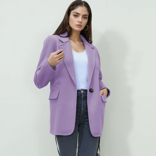 Elegant blazer jacket for women with structured surface and chic cut Amarae