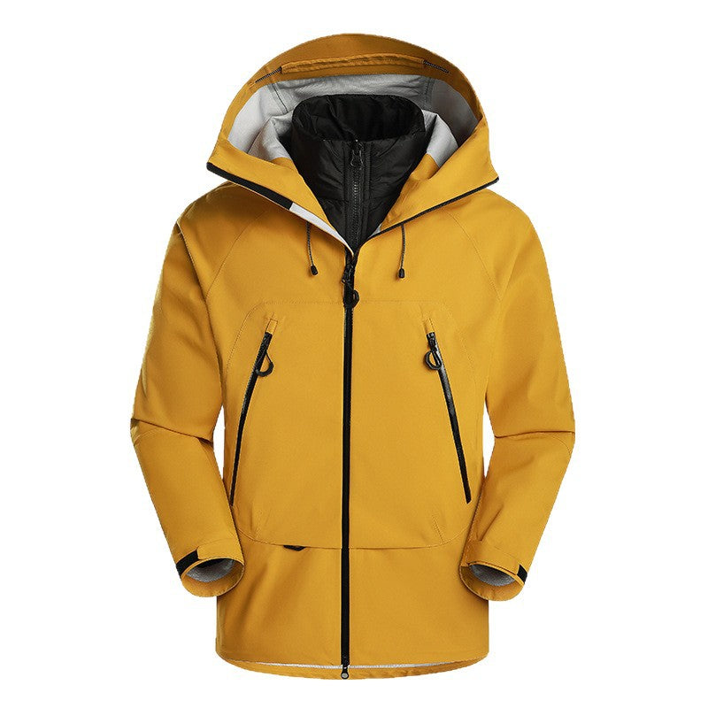Men's waterproof softshell jacket with removable quilted inner jacket Amarae