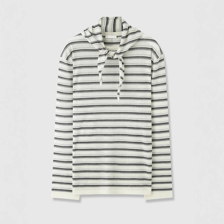 Chemise décontractée pour femme à manches longues avec ceinture à nouer à la mode Chic & Stil