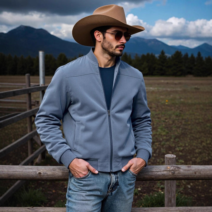 Sporty bomber jacket for men with elegant details Lune London