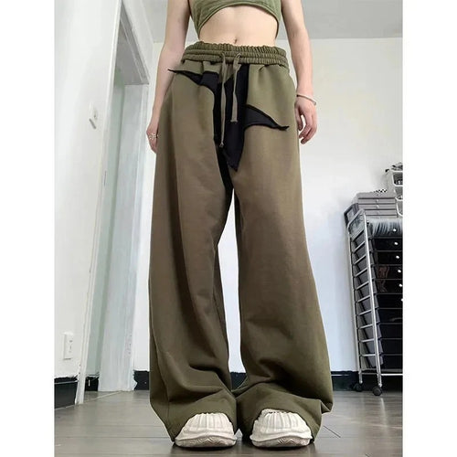 Women Comfortable Loose Jogging Pants with Elastic Waist and Practical Pockets Amarae