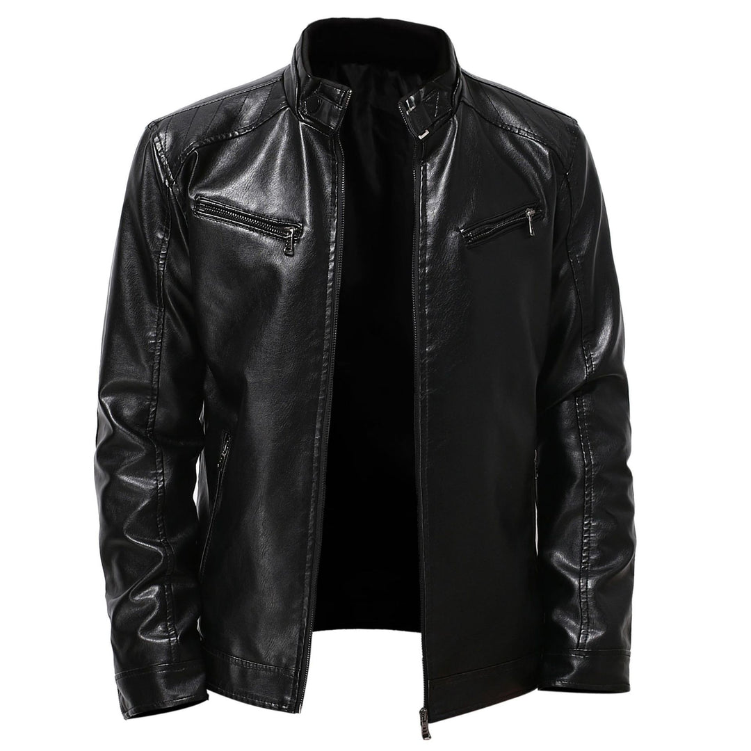 Stylish faux leather biker jacket for men Lune London